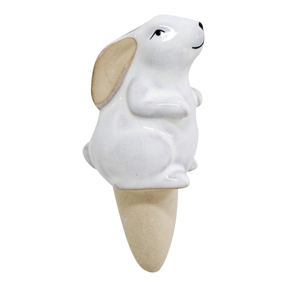 3PK LVD Ceramic Stoneware 12.5cm Water Spike Rabbit Decor - White