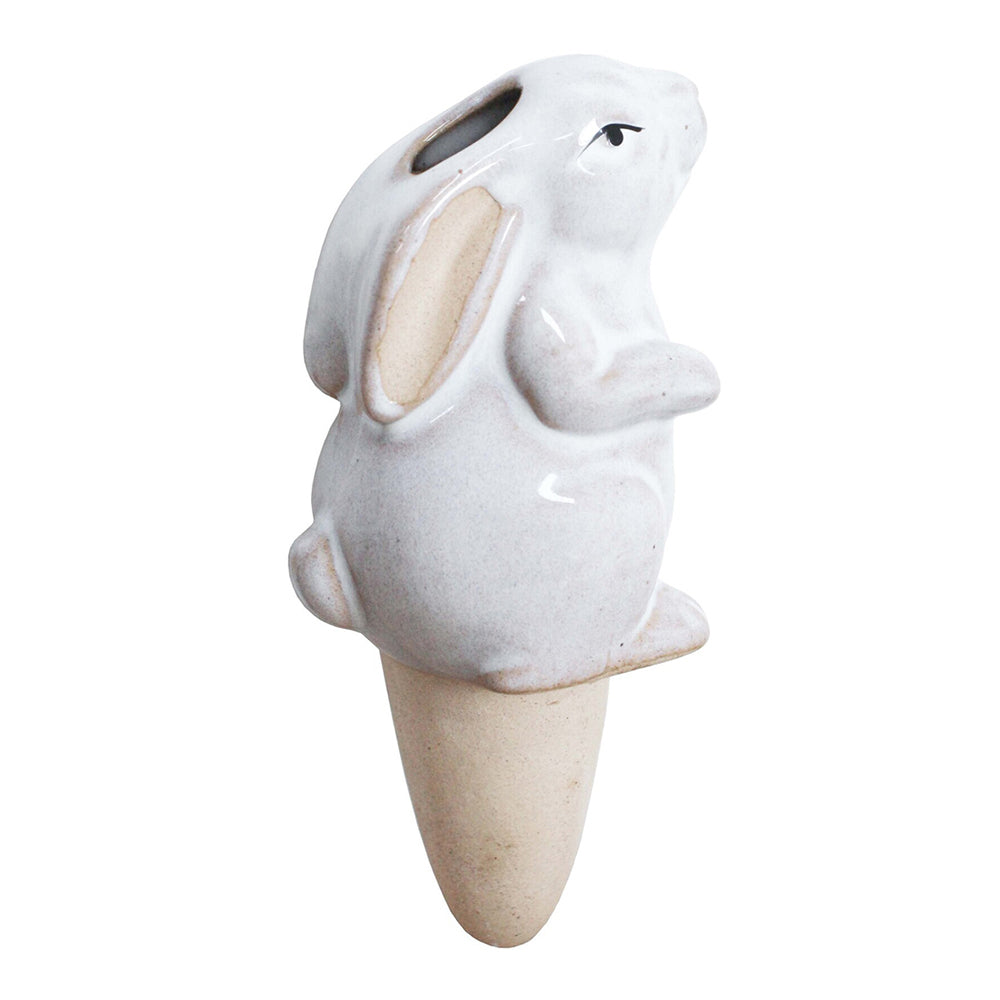 3PK LVD Ceramic Stoneware 12.5cm Water Spike Rabbit Decor - White