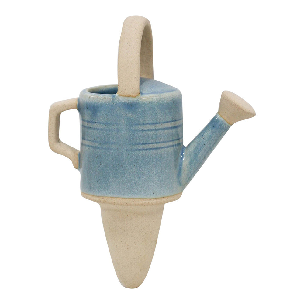 3PK LVD Ceramic Stoneware 13cm Water Spike Watering Can - Blue