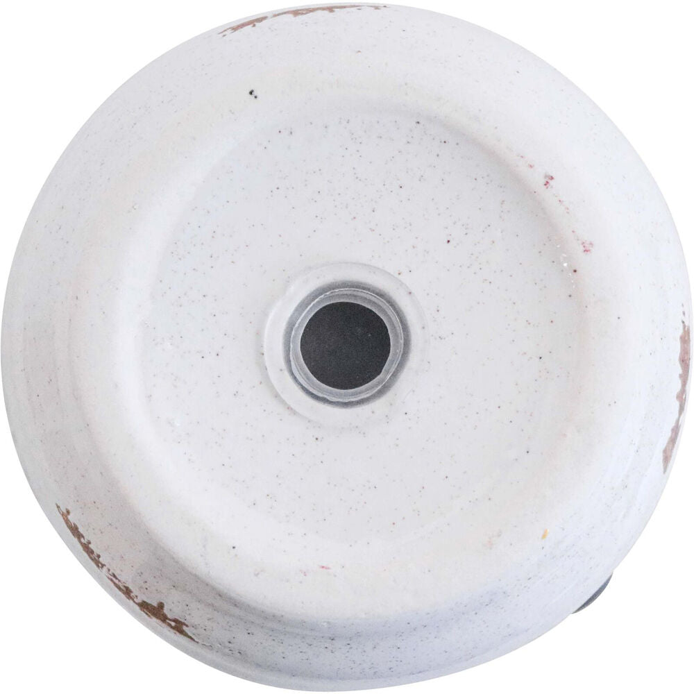 2PK LVD Ceramic Pot Plug Bee Rustic Home/Garden Decor 8x9cm - White