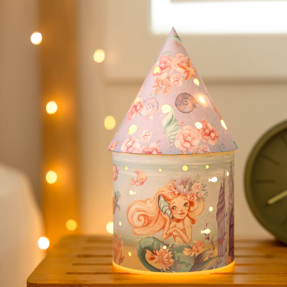 Splosh Mermaid Plastic/Paper Light Up House 10.5x22cm