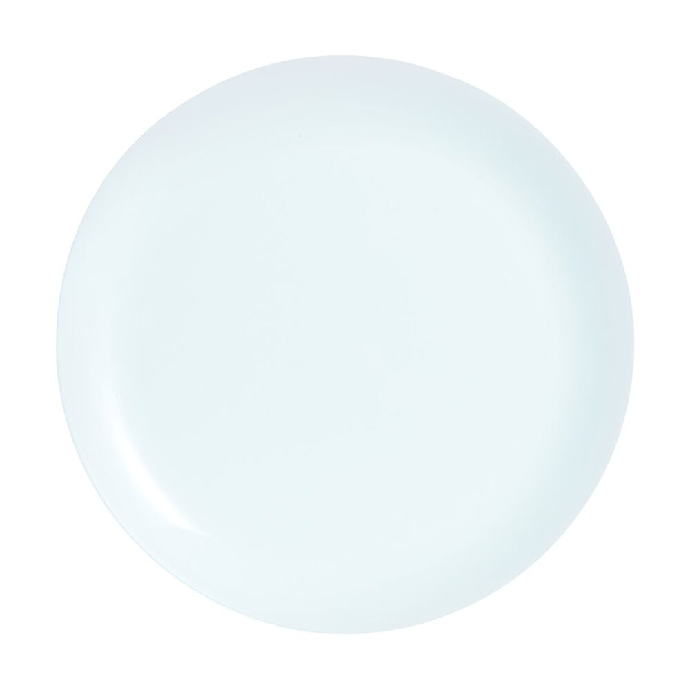 2x 6pc Luminarc Diwali Dinner Plate 25x25x1.7cm Serveware Opal Glass White