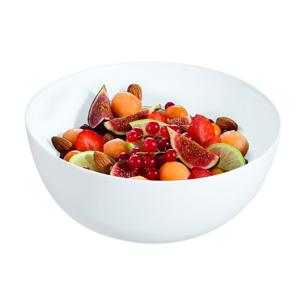 2x 2pc Luminarc Diwali Serving Bowl 21x21x9.3cm Serveware Opal Glass White