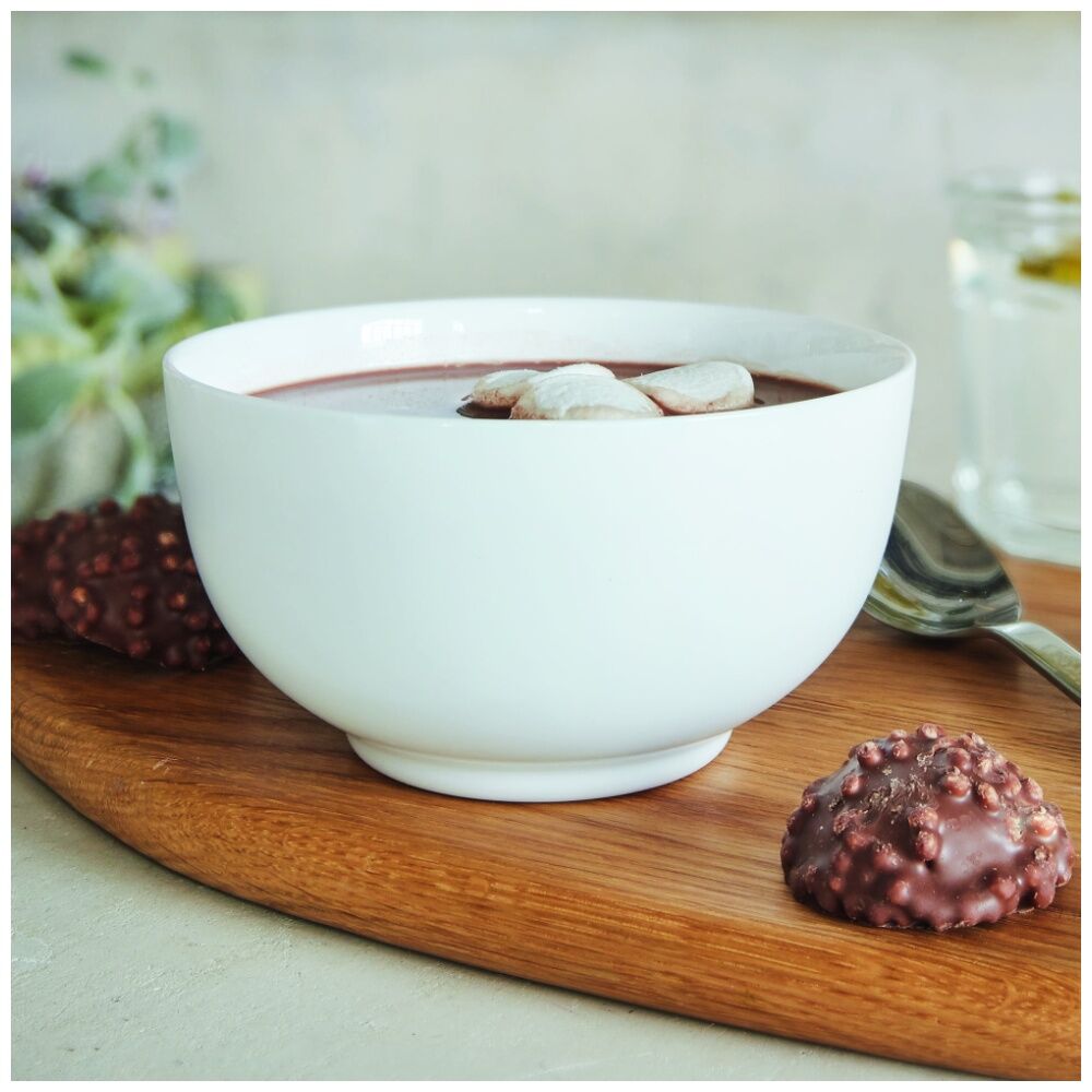 2x 4pc Luminarc Diwali Cereal Bowl 14.x14x8cm Serveware Opal Glass White