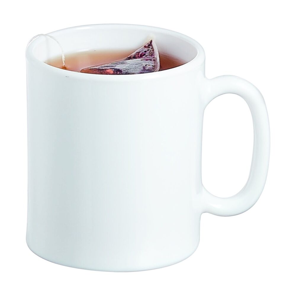 2x 6pc Luminarc Evolution Mugs 8x8x9cm Drinkware Opal Glass White