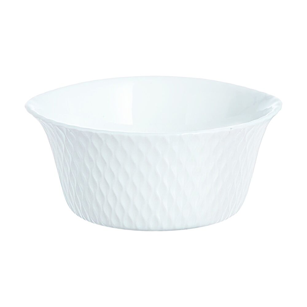 2x 6pc Luminarc Smart Wavy Baking Ramekins 12x5cm Bakeware Opal Glass White