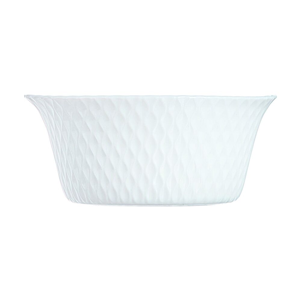 2x 6pc Luminarc Smart Wavy Baking Ramekins 12x5cm Bakeware Opal Glass White