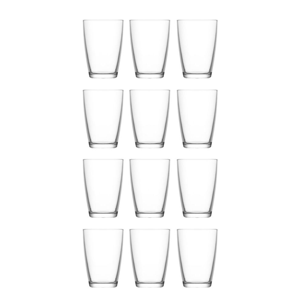 2x 6pc Artcraft Luna Modern Design Hi-Ball Drinking Glass 415ml Clear