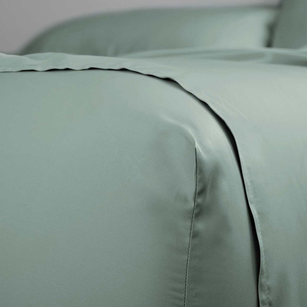 Canningvale Size Luxury Lustro Bamboo Bed Sheet Set Moss