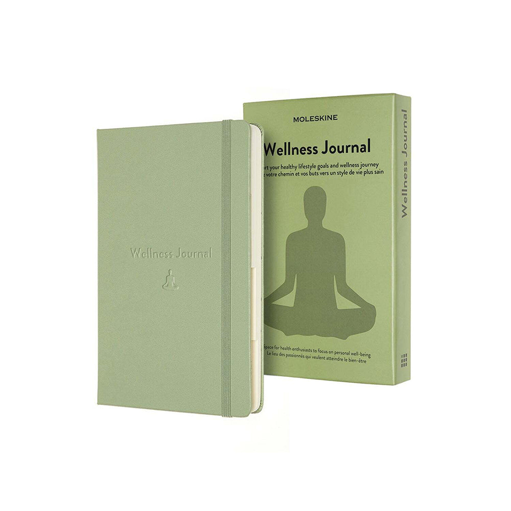 Moleskine Passion Hardcover Wellness Journal Notebook Green Large