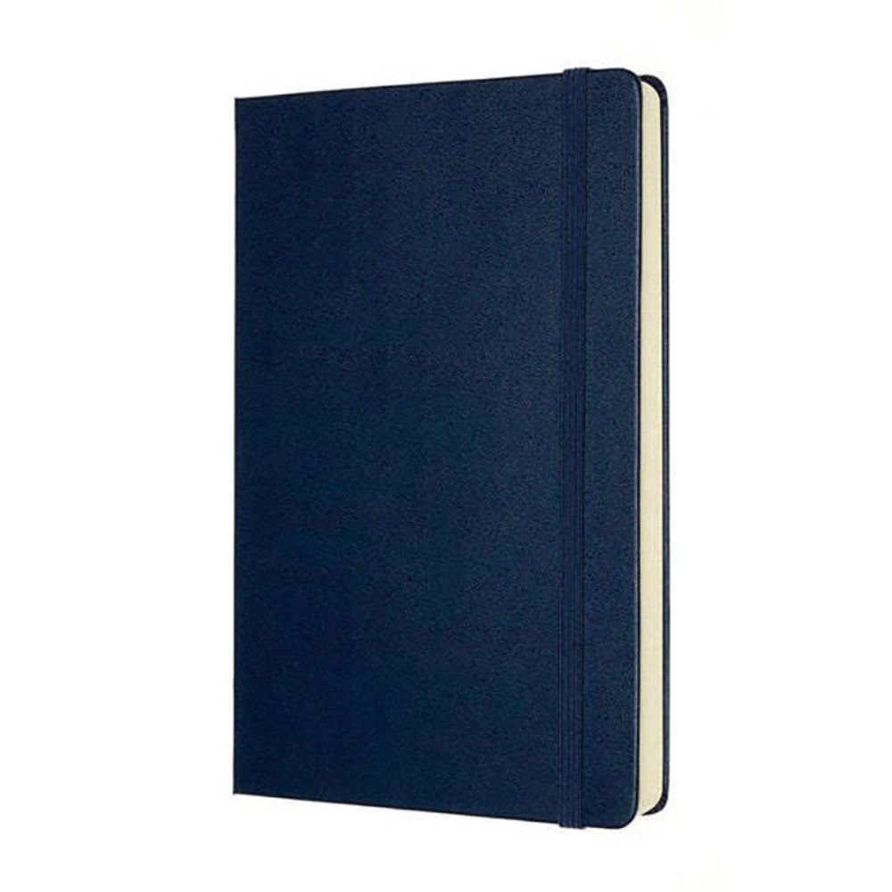 Moleskine Classic Hardcover Notebook Expanded Ruled Sapphire Blue Large