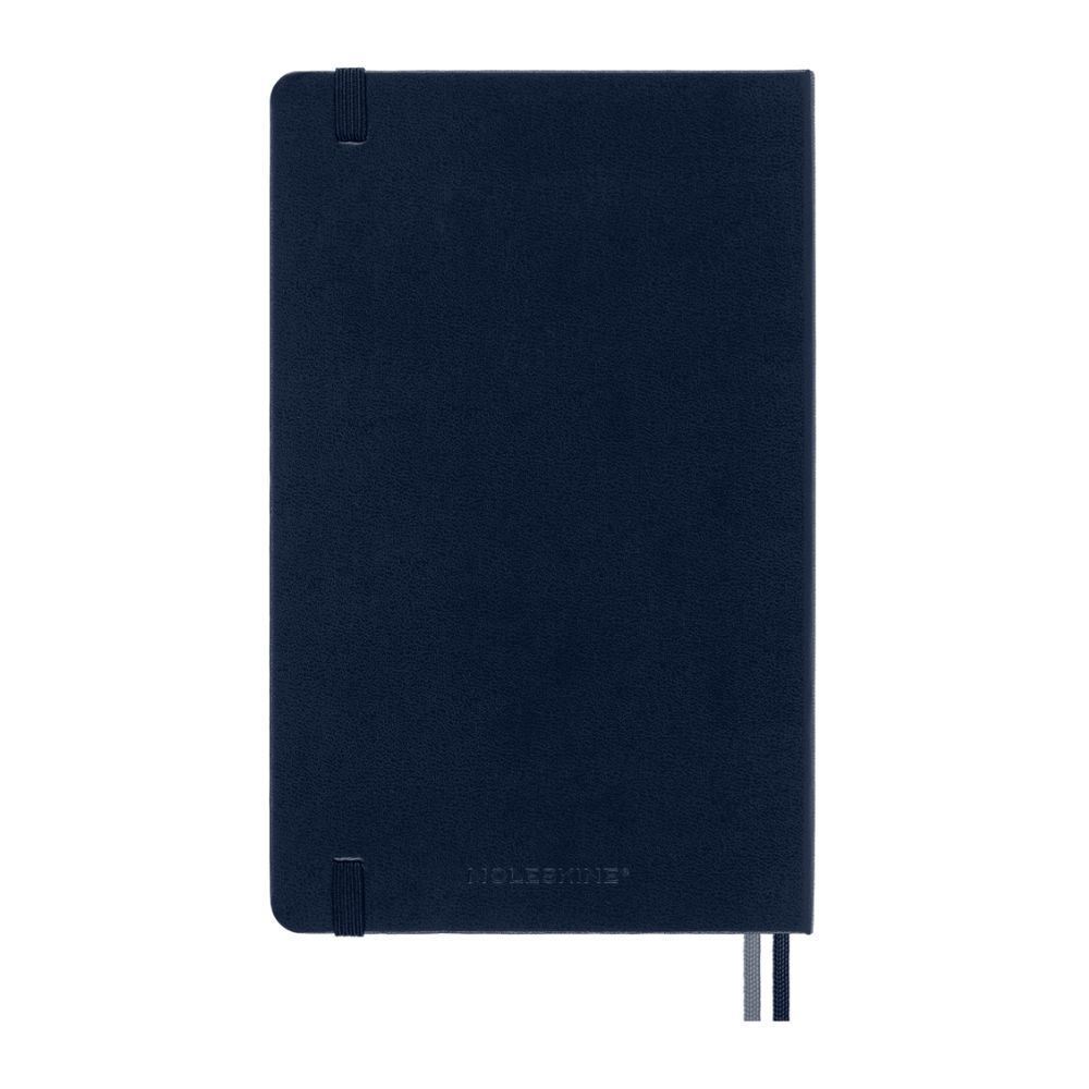 Moleskine Classic Hardcover Notebook Expanded Ruled Sapphire Blue Large