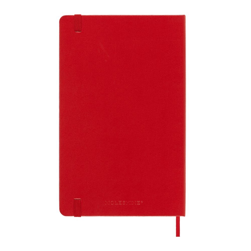 Moleskine Classic Hardcover Notebook Grid Scarlet Red Large