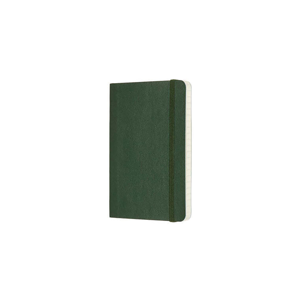 Moleskine Classic Soft Cover Notebook Plain Myrtle Green Pocket