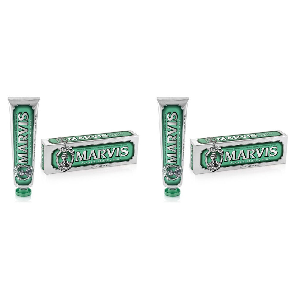 2PK Marvis Classic Strong Mint Toothpaste Tube Dental Oral Teeth Clean Care 85ml