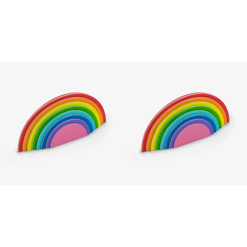 300pc Mustard Rainbow Sticky Notes Notepad Office/School Writing Stationery
