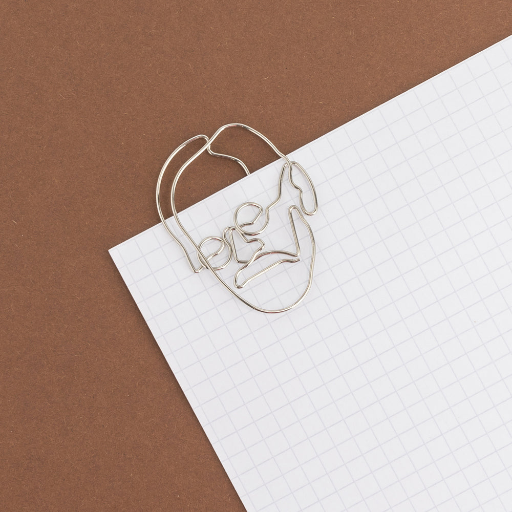 50pc Mustard Freudian Kahlo Paper Clips School/Office Stationery