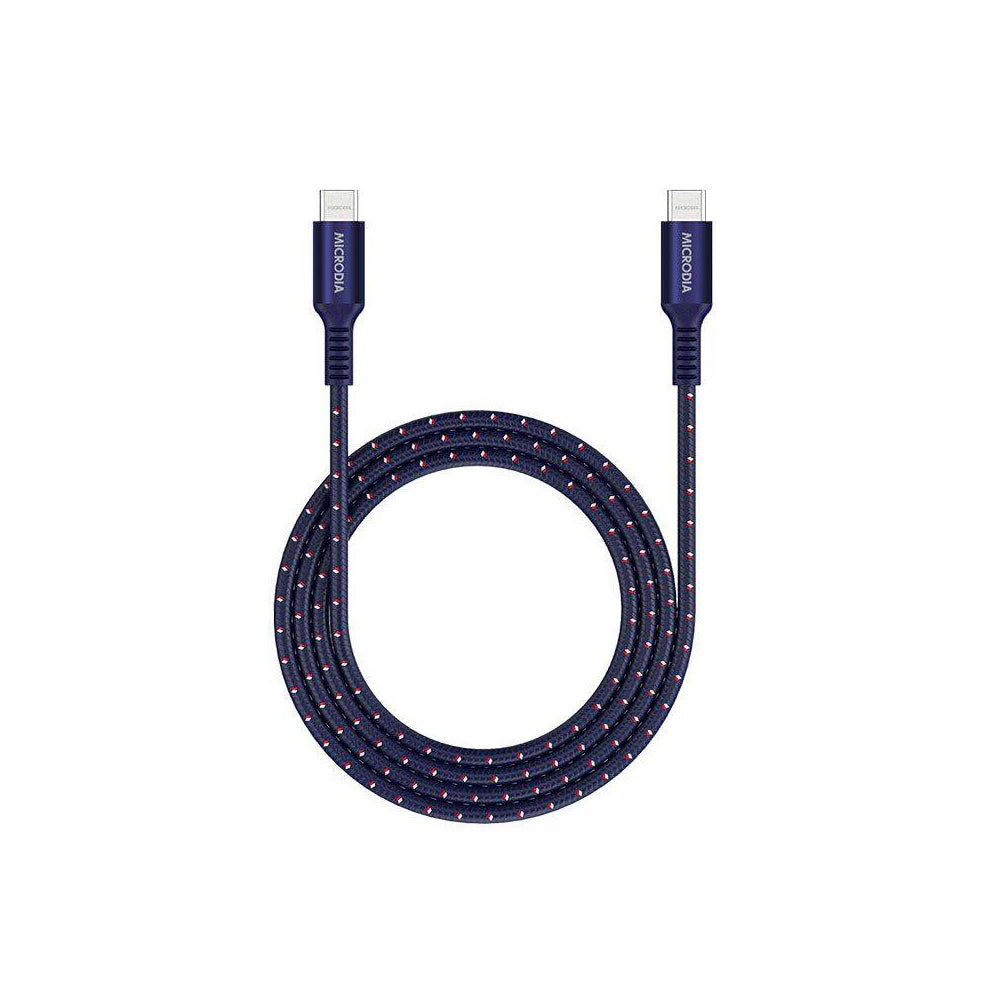 Microdia ExeCable Tweed PD100W USB-C Cable 1.3m Navy