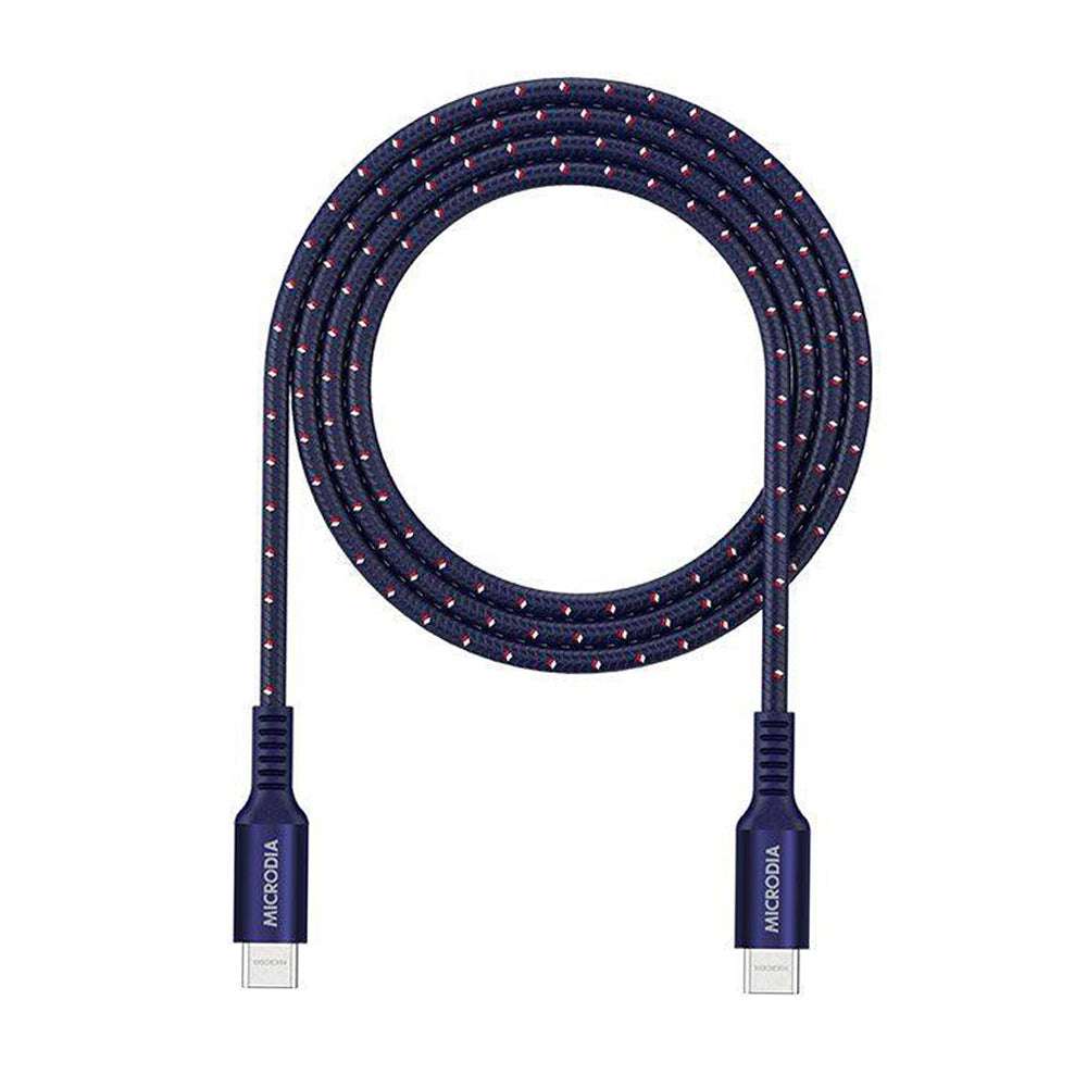 Microdia ExeCable Tweed PD100W USB-C Cable 1.3m Navy