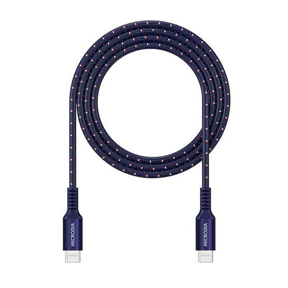 Microdia ExeCable Tweed PD240W USB-C Cable 1m Navy
