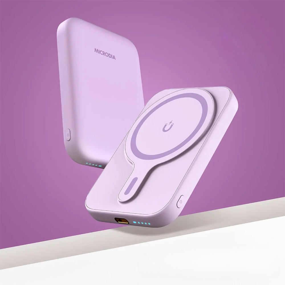 Microdia SnapPower Anchor 35W Magnetic Power Bank 10000mAh - Purple