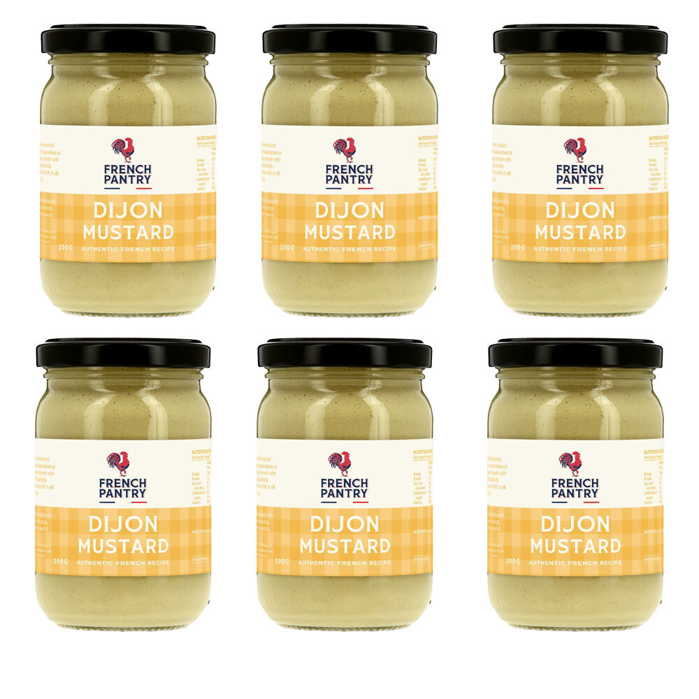 6PK French Pantry Dijon Mustard Sauce/Spread/Dip 200g