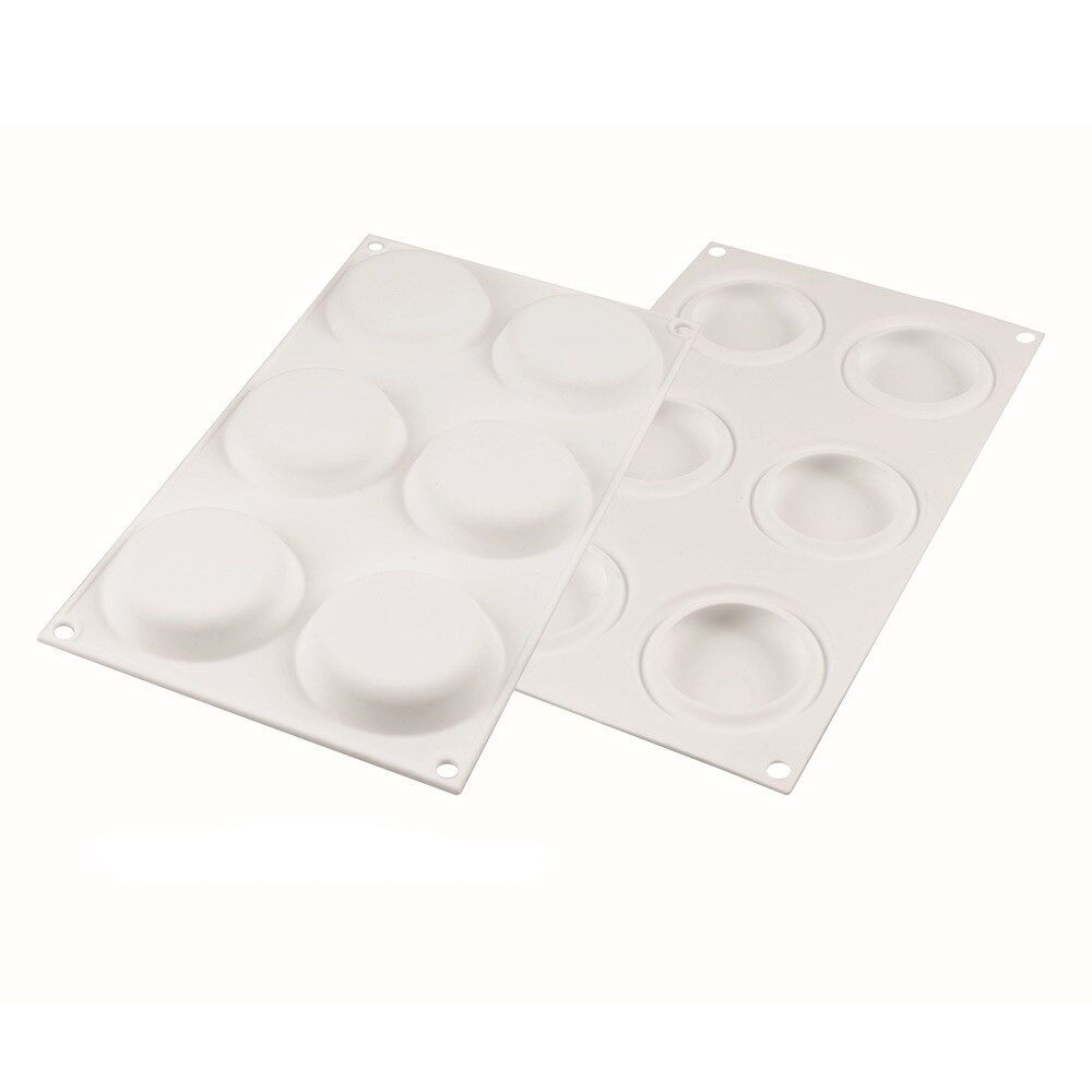 Silikomart Mould Tarte 6 Ring Set Baking Tool/Utensil 80mm Diameter