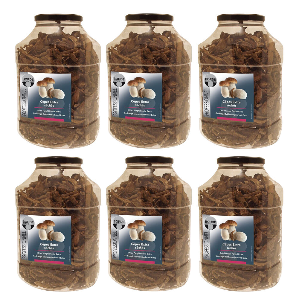 6PK Borde Dried Ceps/Porcini Mushrooms Extra Dry Versatile Ingredient 500g
