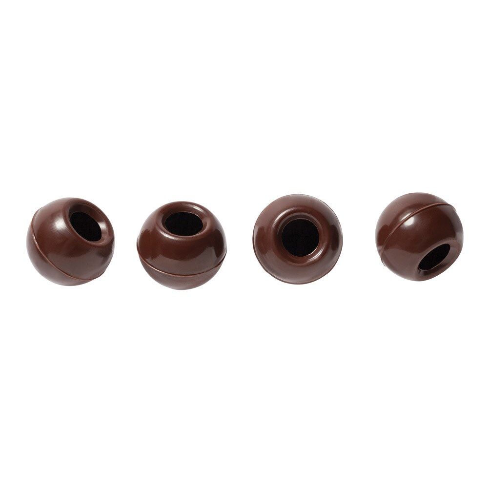504pc Mona Lisa Dark Chocolate Truffle Shells for Desserts 25mm/6ml