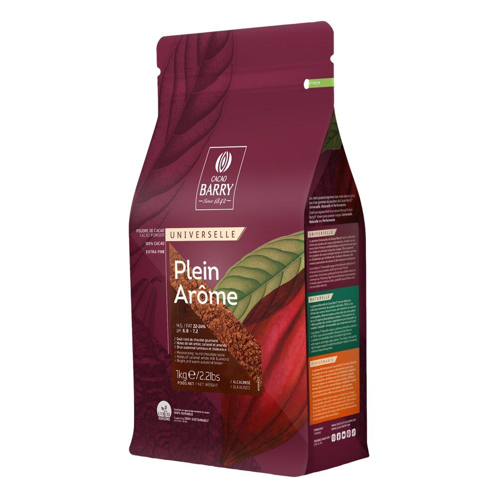 6PK Cacao Barry 100% Pure Extra Fine Cocoa Powder Cooking/Baking Ingredient 1kg