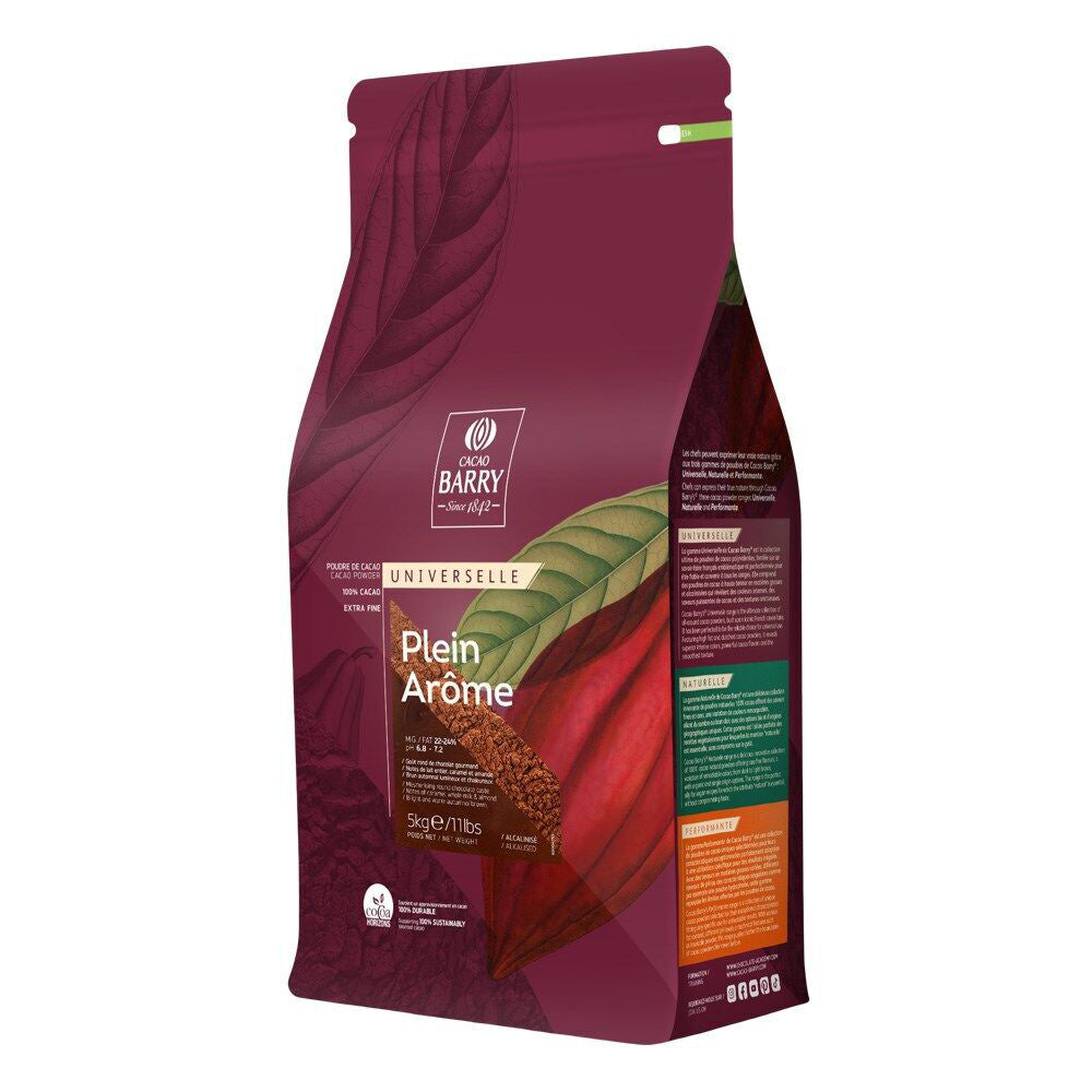 2PK Cacao Barry 100% Pure Extra Fine Cocoa Powder Cooking/Baking Ingredient 5kg