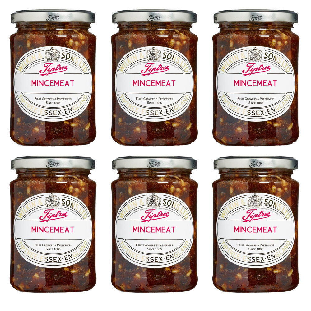 6PK Tiptree Mincemeat Matured Rich Mixed Fruit Preserve for Mince Pies 312g