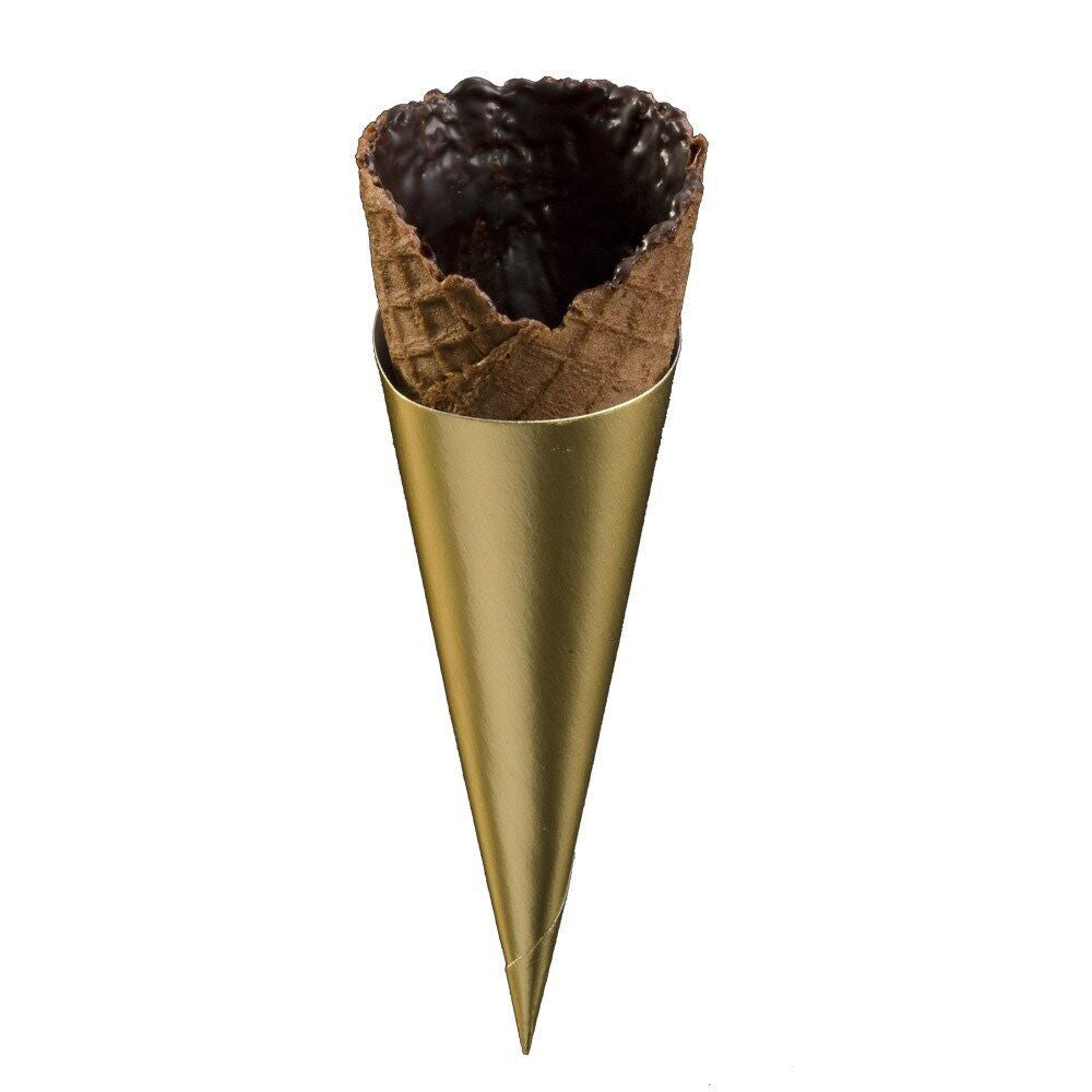 83pc La Rose Chocolate Waffle Cones Couverture Coating w/Coloured Foil Cups 6g