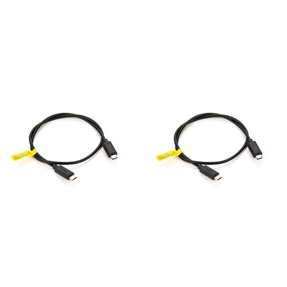 2PK Benro Polaris USB-C Charging Cable Connector Cord Replacement 11cm Black