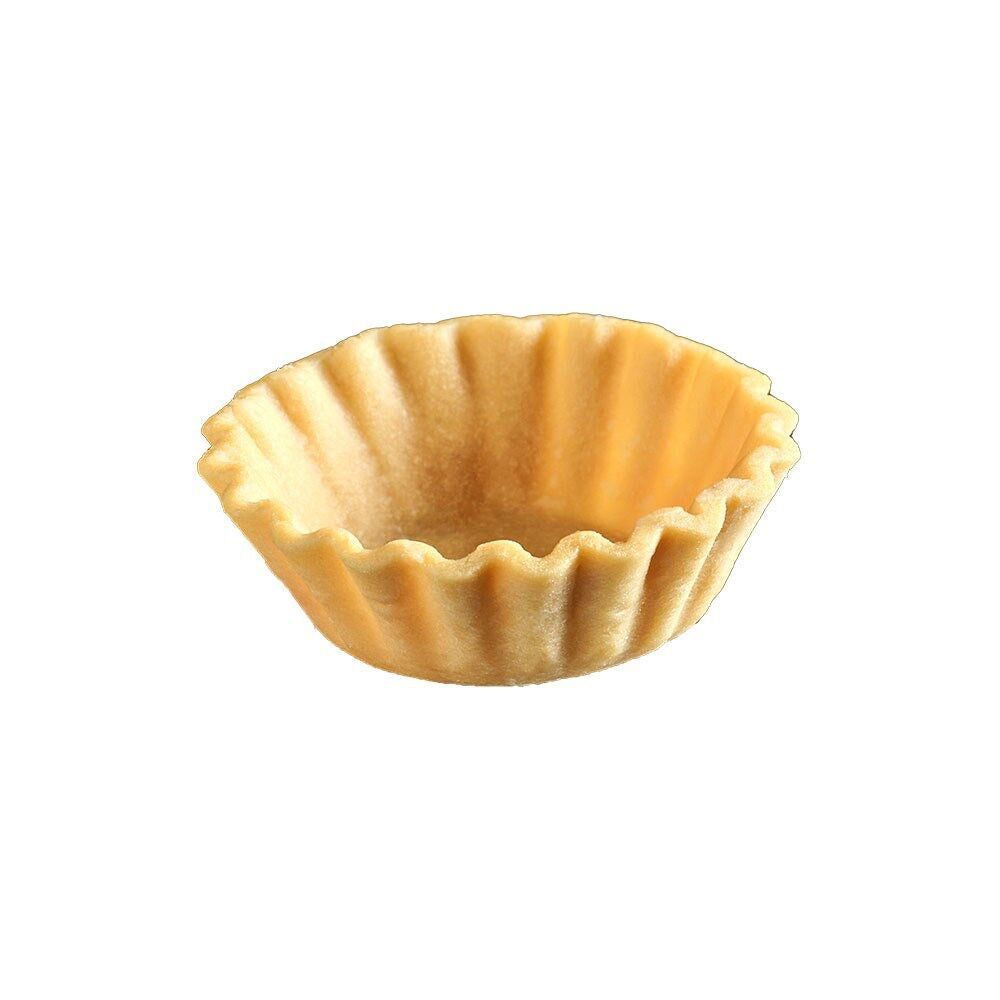 180pc La Rose Tart Shells Paper Thin Flower Mini Round Vegan Neutral 39x16mm