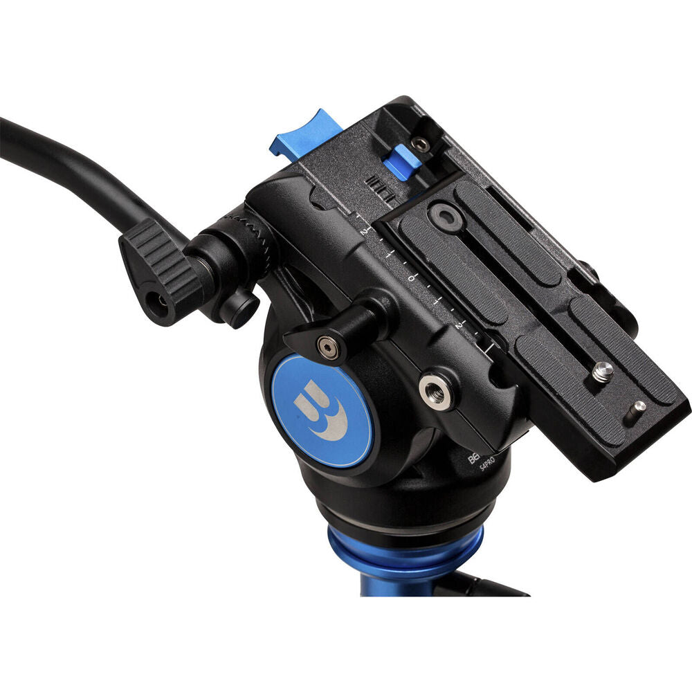 Benro S4PRO Aluminium Video Head Tripod Mount Accessory Upto 4kg 6cm Black