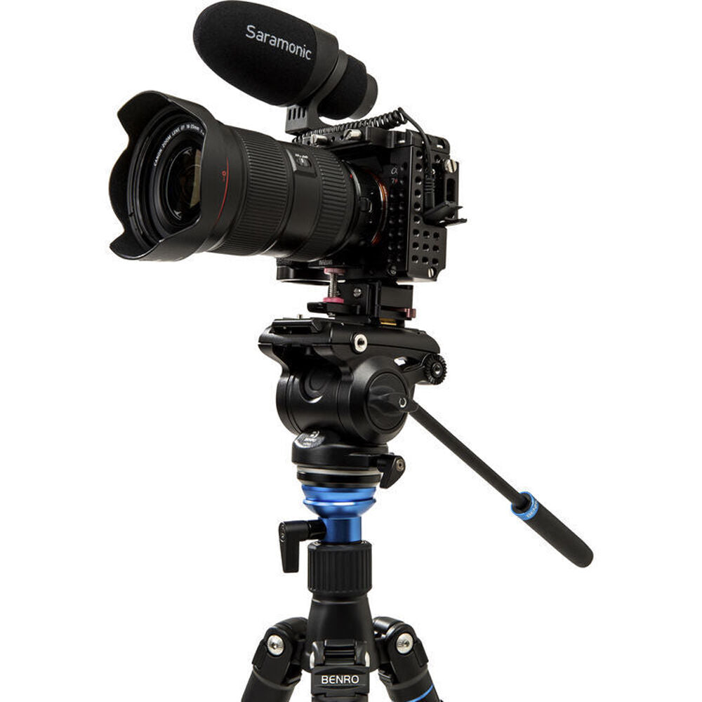 Benro S4PRO Aluminium Video Head Tripod Mount Accessory Upto 4kg 6cm Black