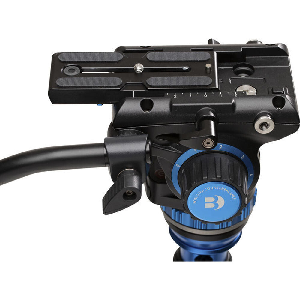 Benro S6PRO Aluminium Video Head Tripod Mount Accessory Upto 6kg 6.5cm Black