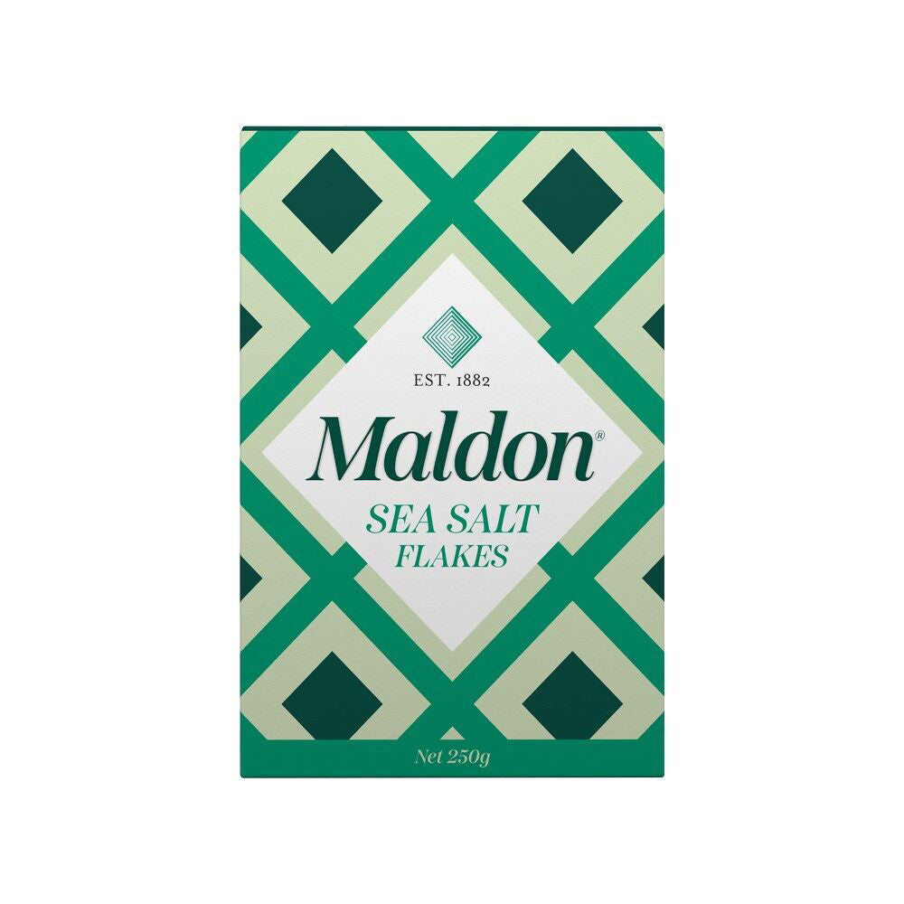 12PK Maldon Finishing Crunchy Sea Salt Flakes Kosher Certified Organic 250g