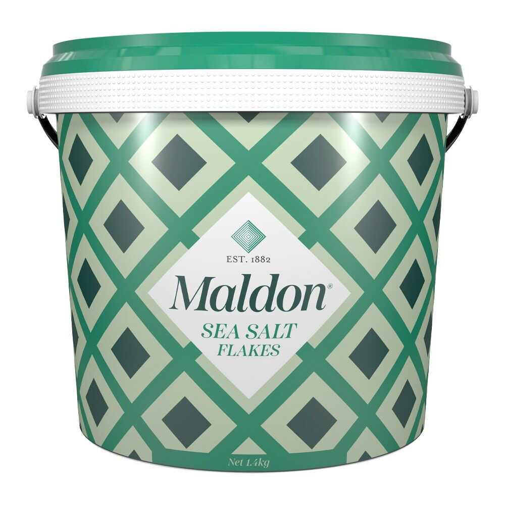 Maldon Crunchy Finishing Sea Salt Flakes Kosher Certified Organic 1.4kg