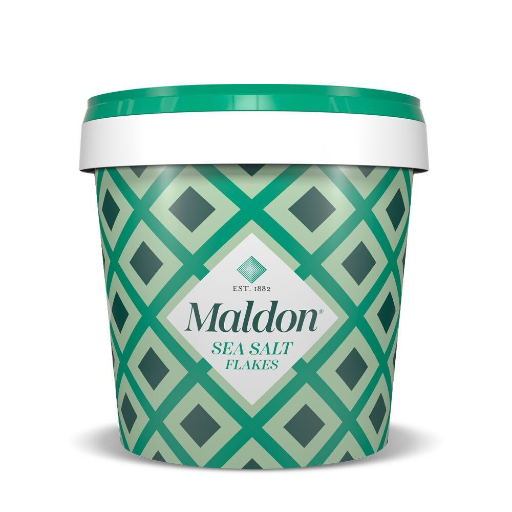 6PK Maldon Crunchy Finishing Sea Salt Flakes Kosher Certified Organic 570g