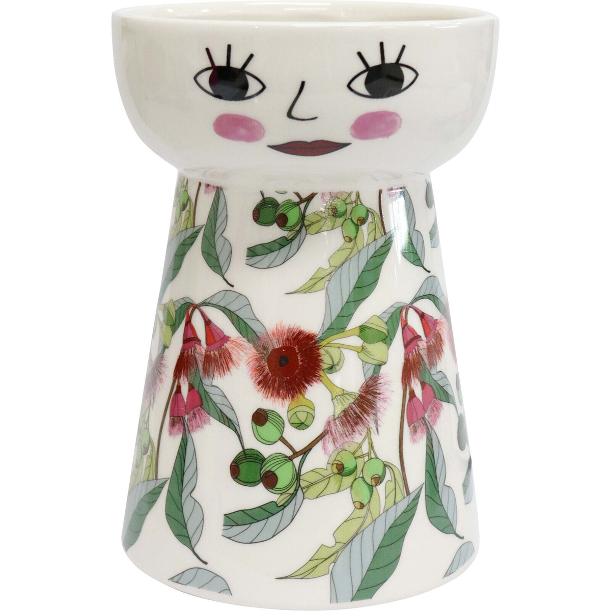 LVD Ceramic Doll Vase Home Tabletop Decor 21cm XL - Gum Nut