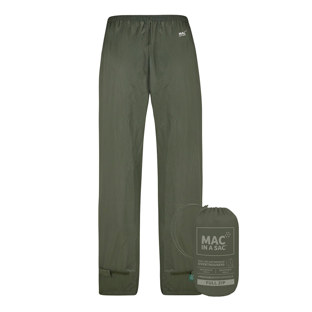 Mac In A Sac Unisex Adults Overtrousers - Khaki - XXL