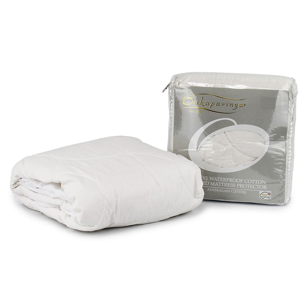 Onkaparinga Deluxe Waterproof Cotton Quilted Bassinet Mattress Protector