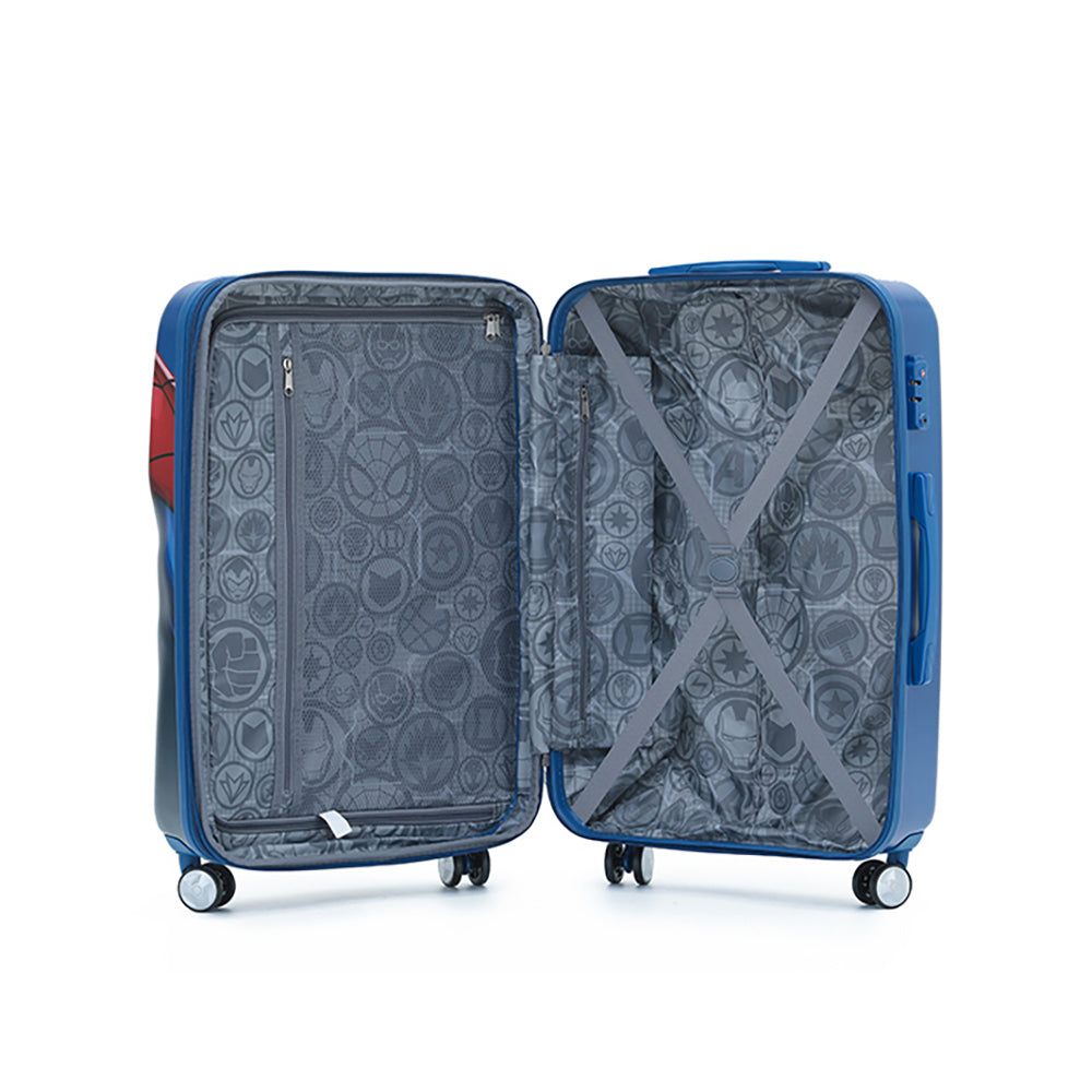 2pc Marvel Spiderman Pc 19"/28" Checked Trolley Luggage Travel Suitcase S/L