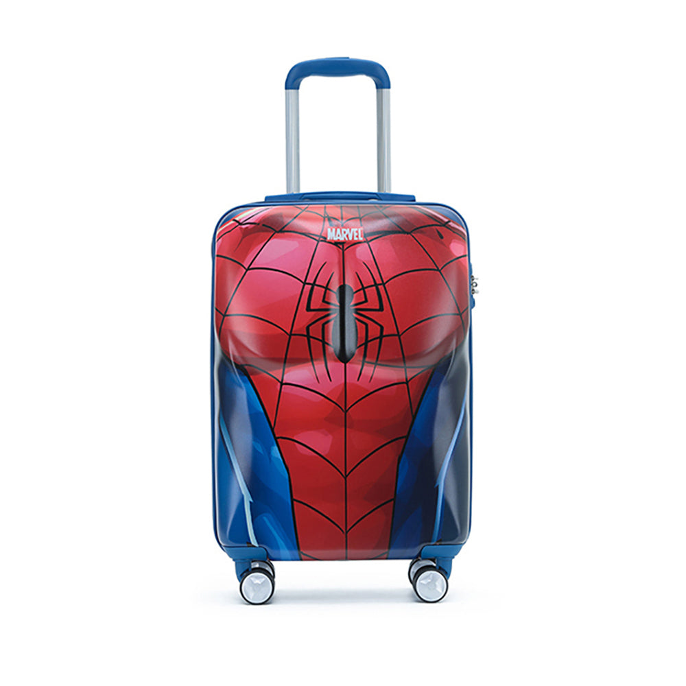 2pc Marvel Spiderman Pc 19"/28" Checked Trolley Luggage Travel Suitcase S/L