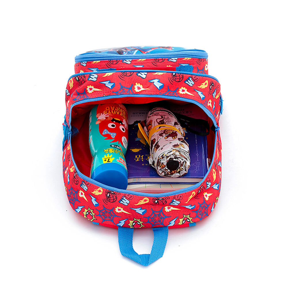 Spiderman Kids School Backpack w/Cooler Lunchbox Set