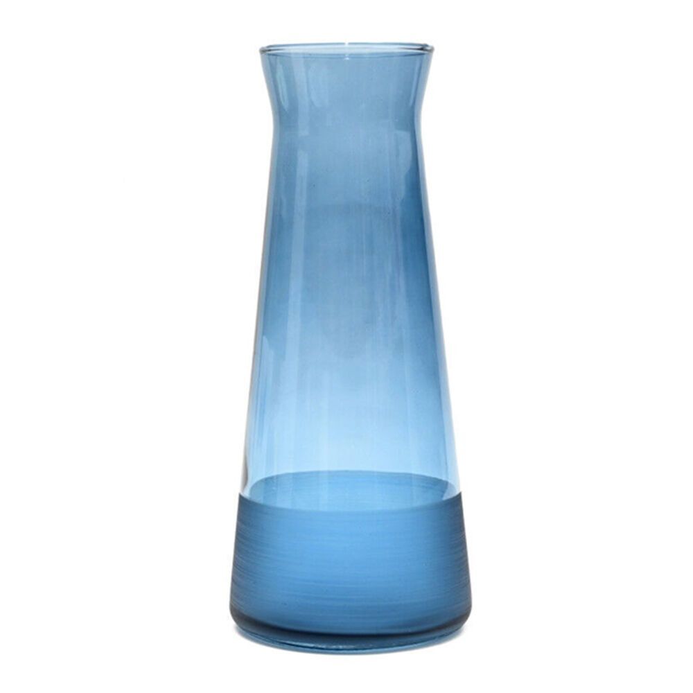 2PK Artcraft Matte Carafe Durable Glass Decorated Hand Washed 1.2L Blue