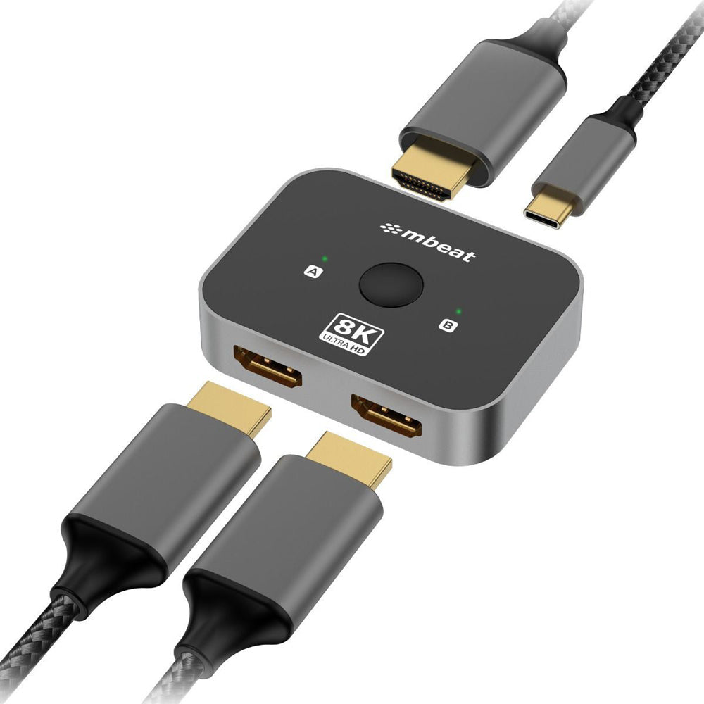 Mbeat 8K Bi-Directional HDMI 2.1 Switch Switcher Splitter 5V