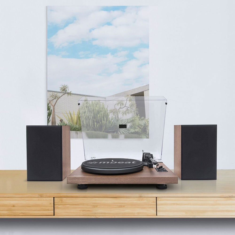 Mbeat MB-PT-28 Bluetooth Hi-Fi Turntable w/ Speakers
